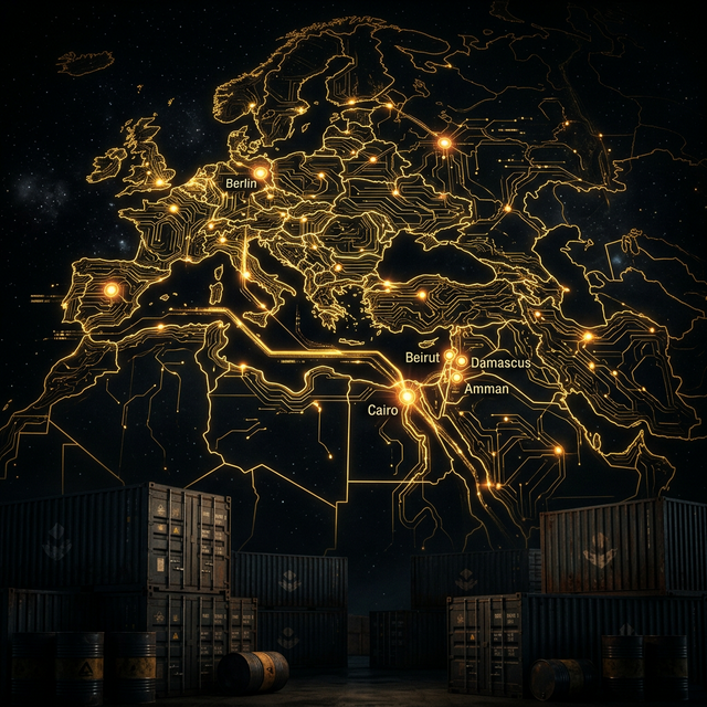 Global lubricant trade map — Berlin to Arab markets, MÖLLER distribution network